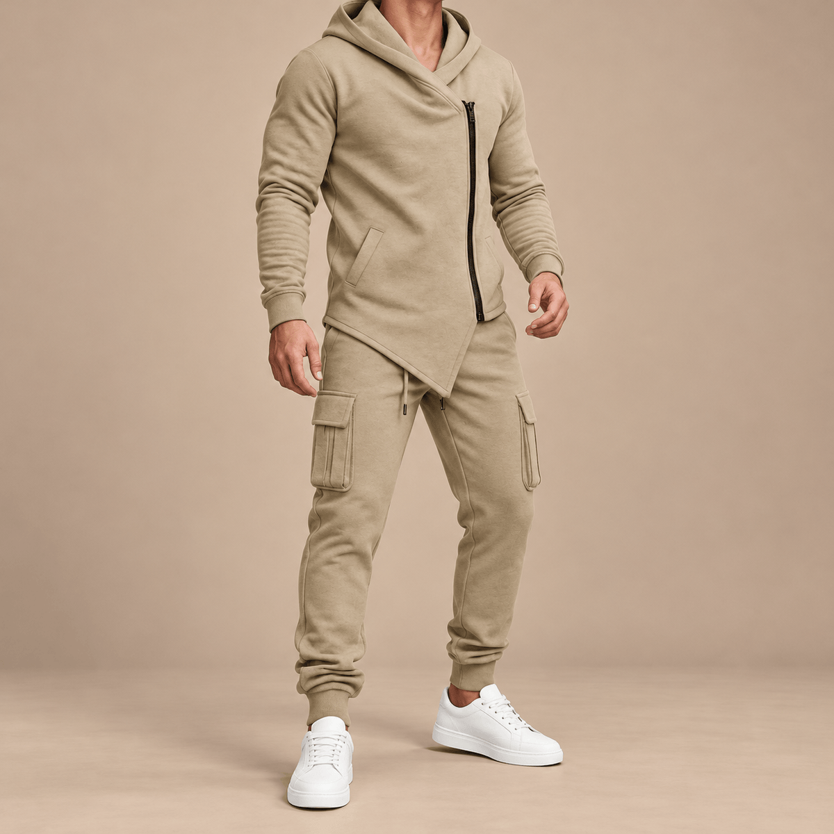 Men's Hudson Asymmetric Zip Hoodie Tracksuit