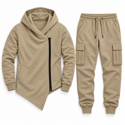 Men's Hudson Asymmetric Zip Hoodie Tracksuit