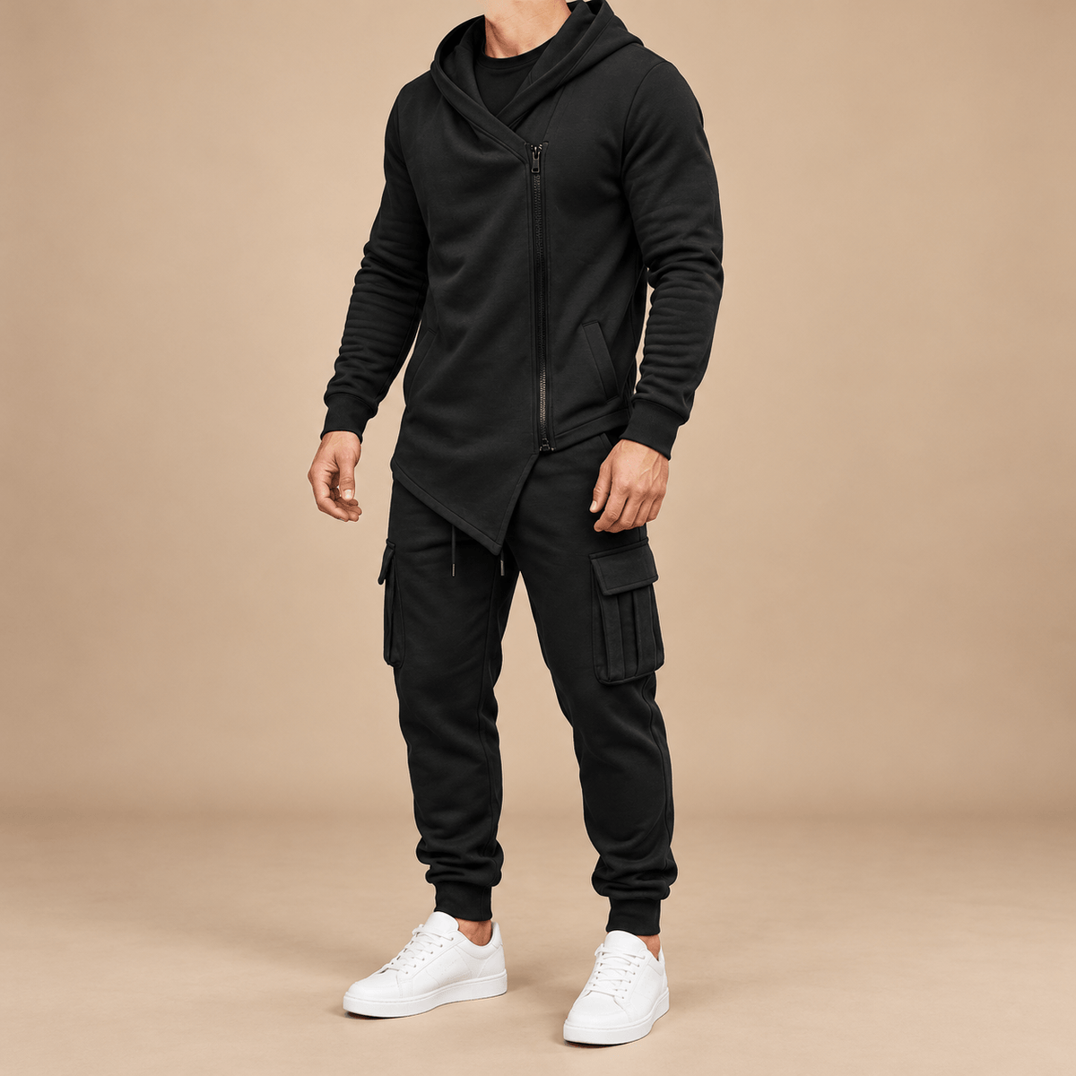 Men's Hudson Asymmetric Zip Hoodie Tracksuit
