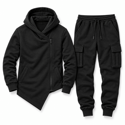 Men's Hudson Asymmetric Zip Hoodie Tracksuit