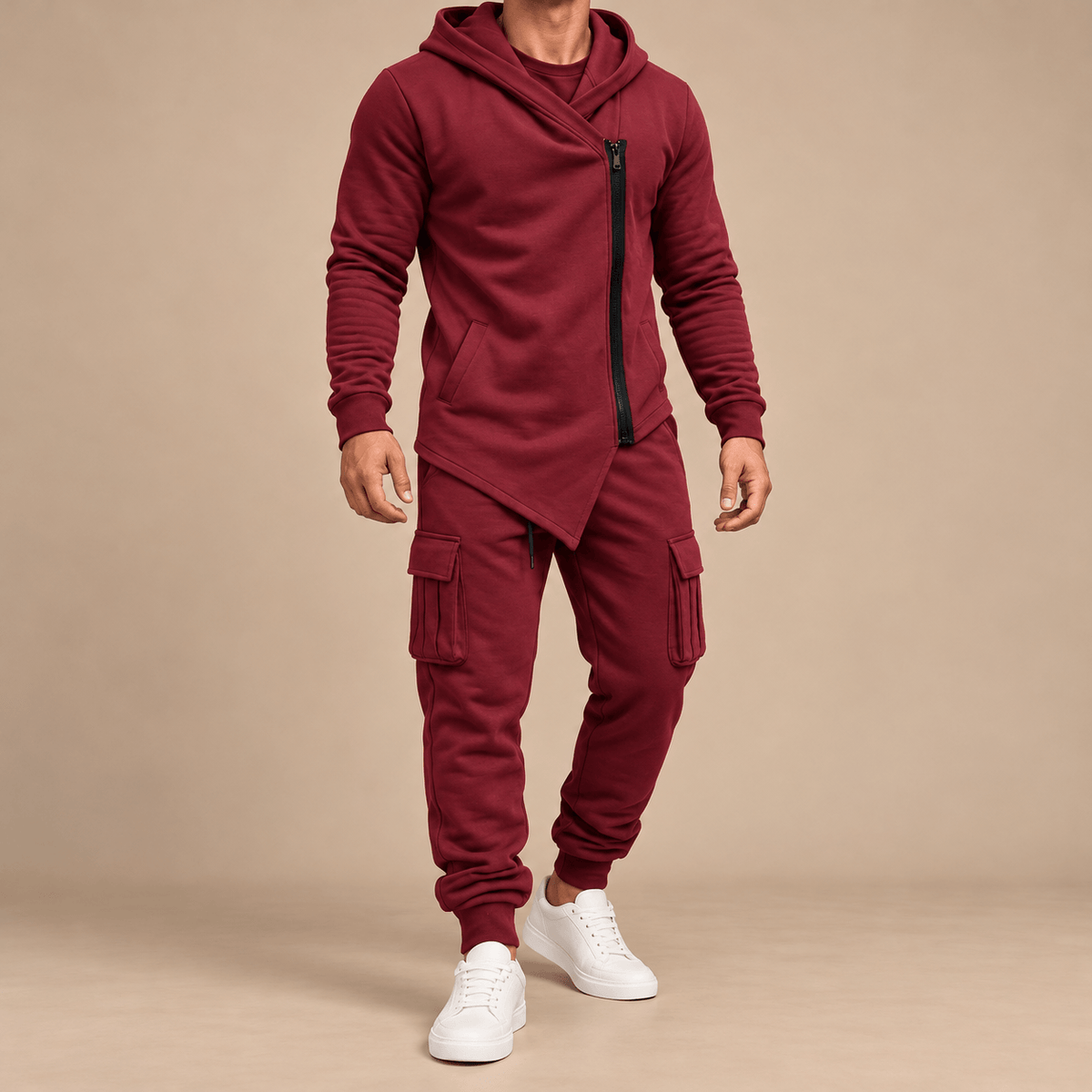 Men's Hudson Asymmetric Zip Hoodie Tracksuit