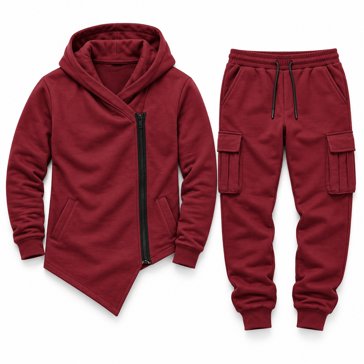 Men's Hudson Asymmetric Zip Hoodie Tracksuit
