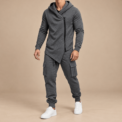 Men's Hudson Asymmetric Zip Hoodie Tracksuit