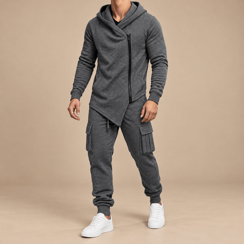 Men's Hudson Asymmetric Zip Hoodie Tracksuit