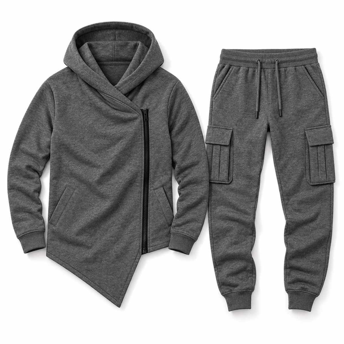Men's Hudson Asymmetric Zip Hoodie Tracksuit