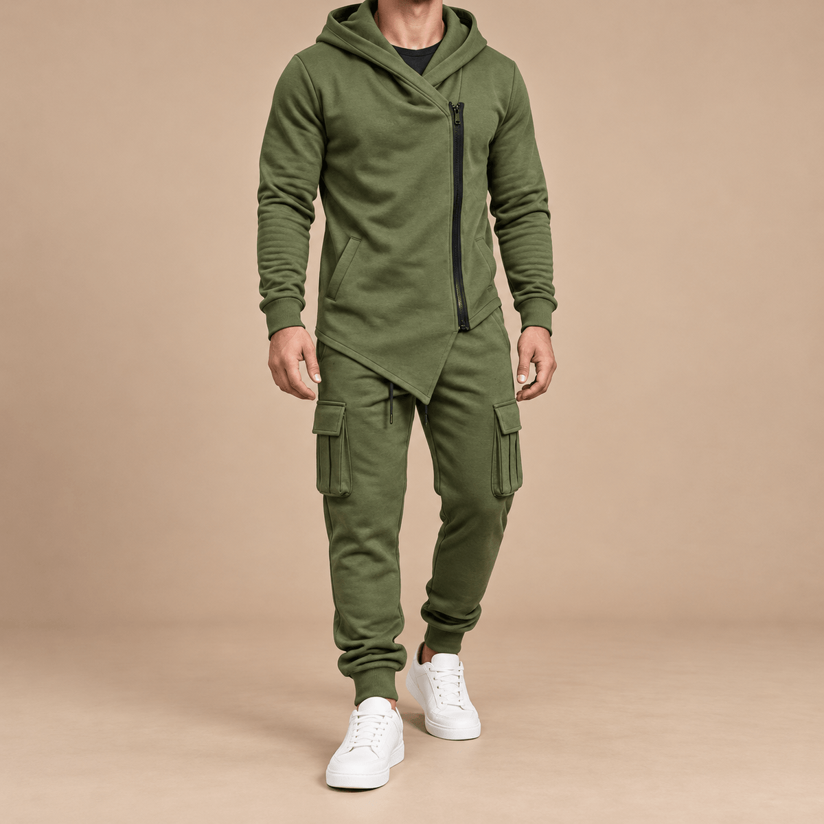 Men's Hudson Asymmetric Zip Hoodie Tracksuit