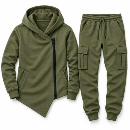 Men's Hudson Asymmetric Zip Hoodie Tracksuit