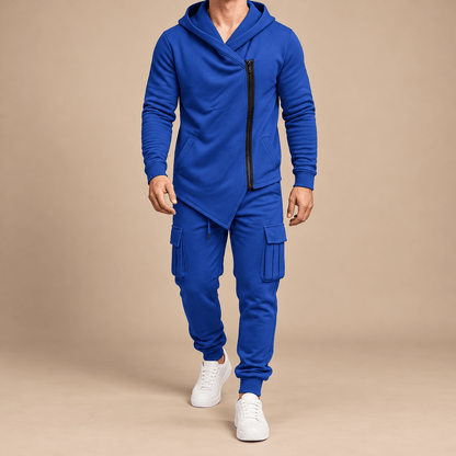 Men's Hudson Asymmetric Zip Hoodie Tracksuit