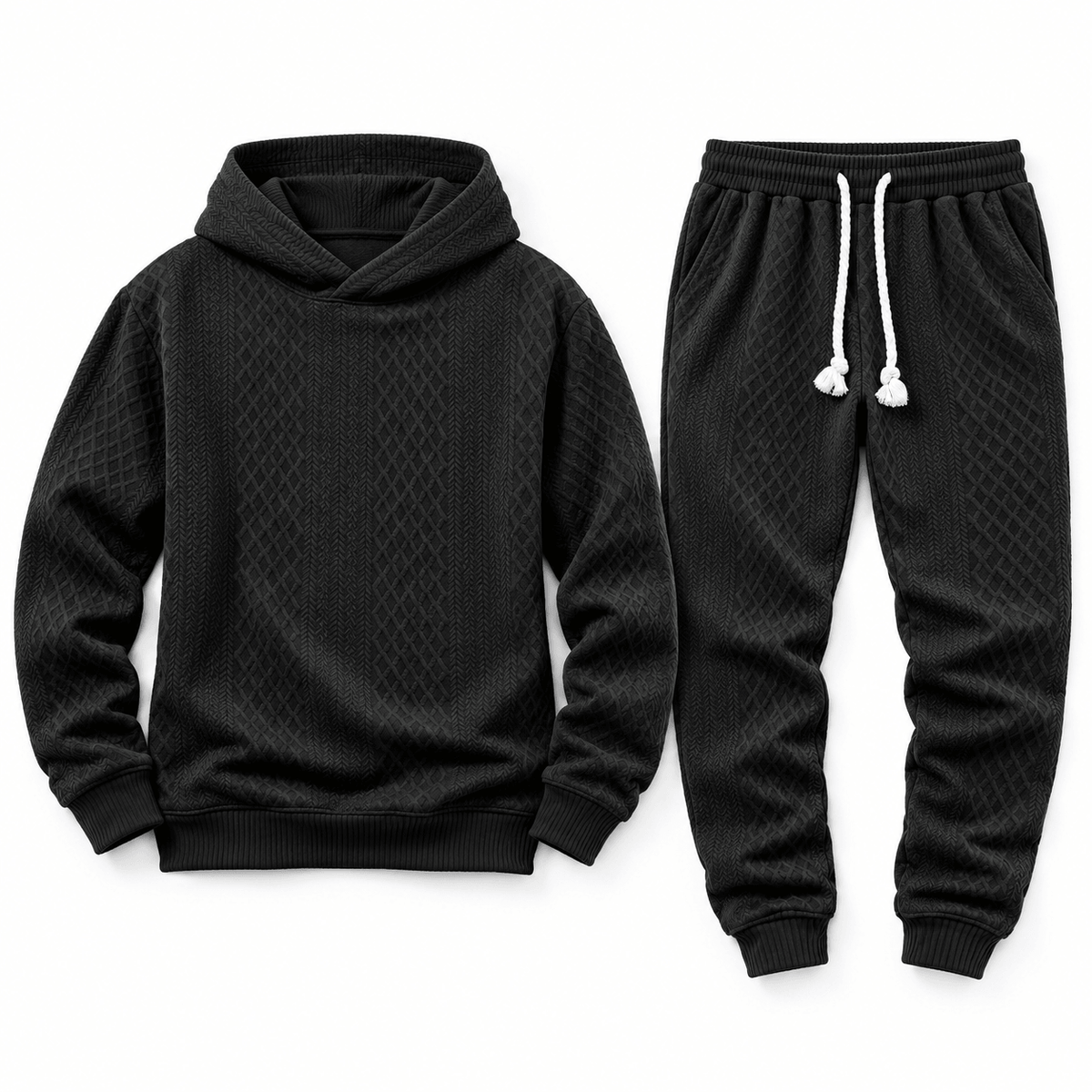 Men's Kellan Textured Hoodie Tracksuit