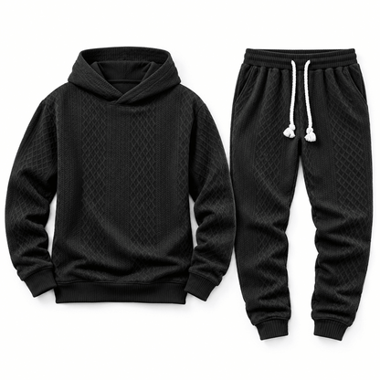 Men's Kellan Textured Hoodie Tracksuit