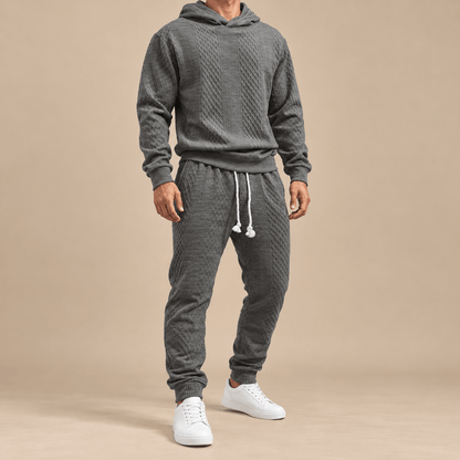 Men's Kellan Textured Hoodie Tracksuit