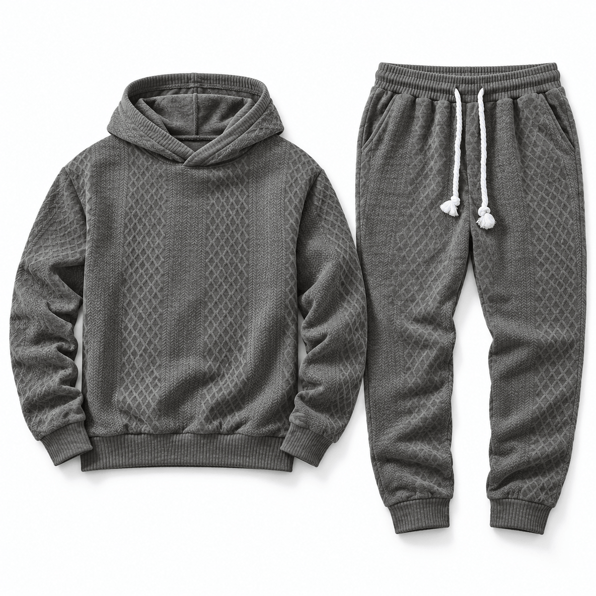 Men's Kellan Textured Hoodie Tracksuit