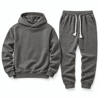 Men's Kellan Textured Hoodie Tracksuit
