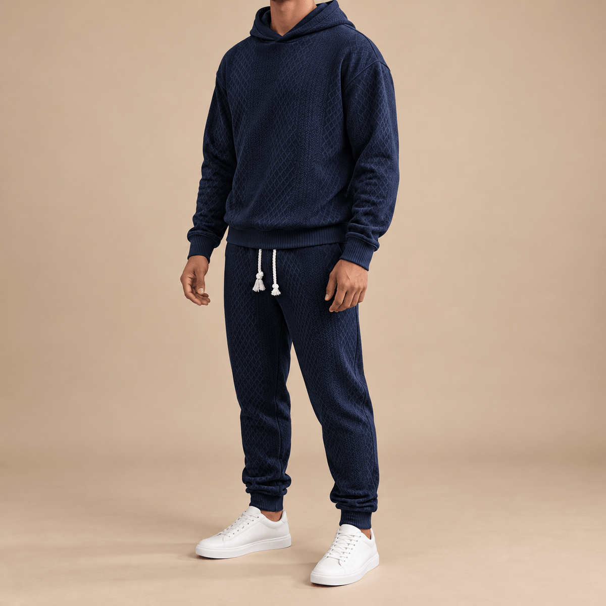 Men's Kellan Textured Hoodie Tracksuit
