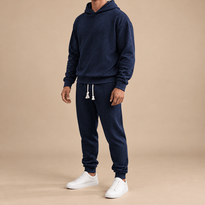 Men's Kellan Textured Hoodie Tracksuit
