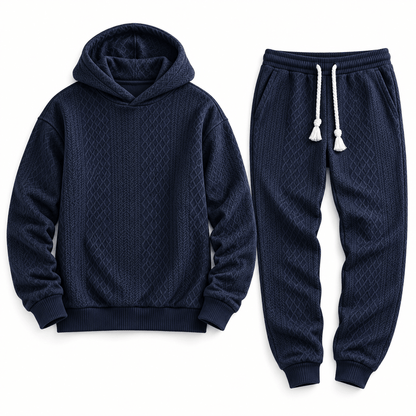 Men's Kellan Textured Hoodie Tracksuit