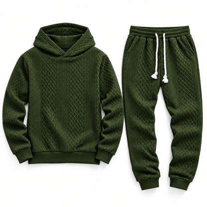 Men's Kellan Textured Hoodie Tracksuit