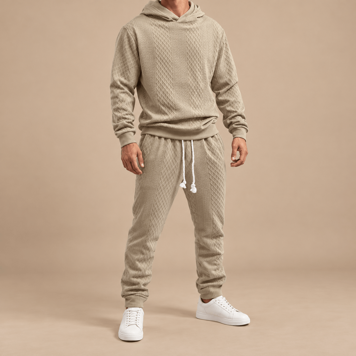 Men's Kellan Textured Hoodie Tracksuit