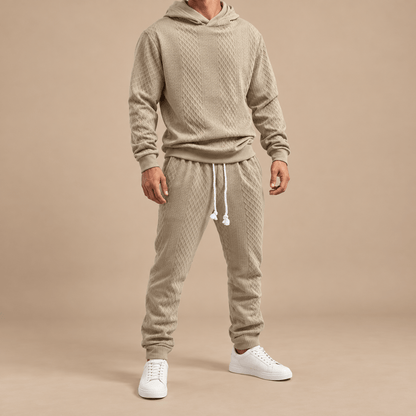 Men's Kellan Textured Hoodie Tracksuit