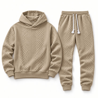 Men's Kellan Textured Hoodie Tracksuit