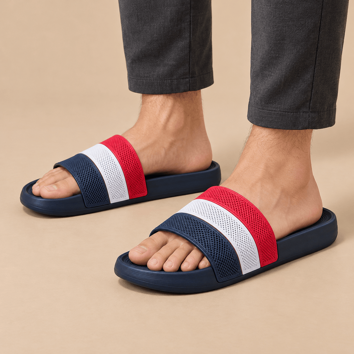Men's Kellan Colourblock Casual Slide Slippers