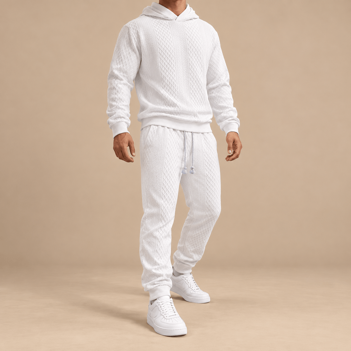 Men's Kellan Textured Hoodie Tracksuit