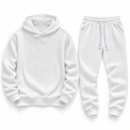Men's Kellan Textured Hoodie Tracksuit