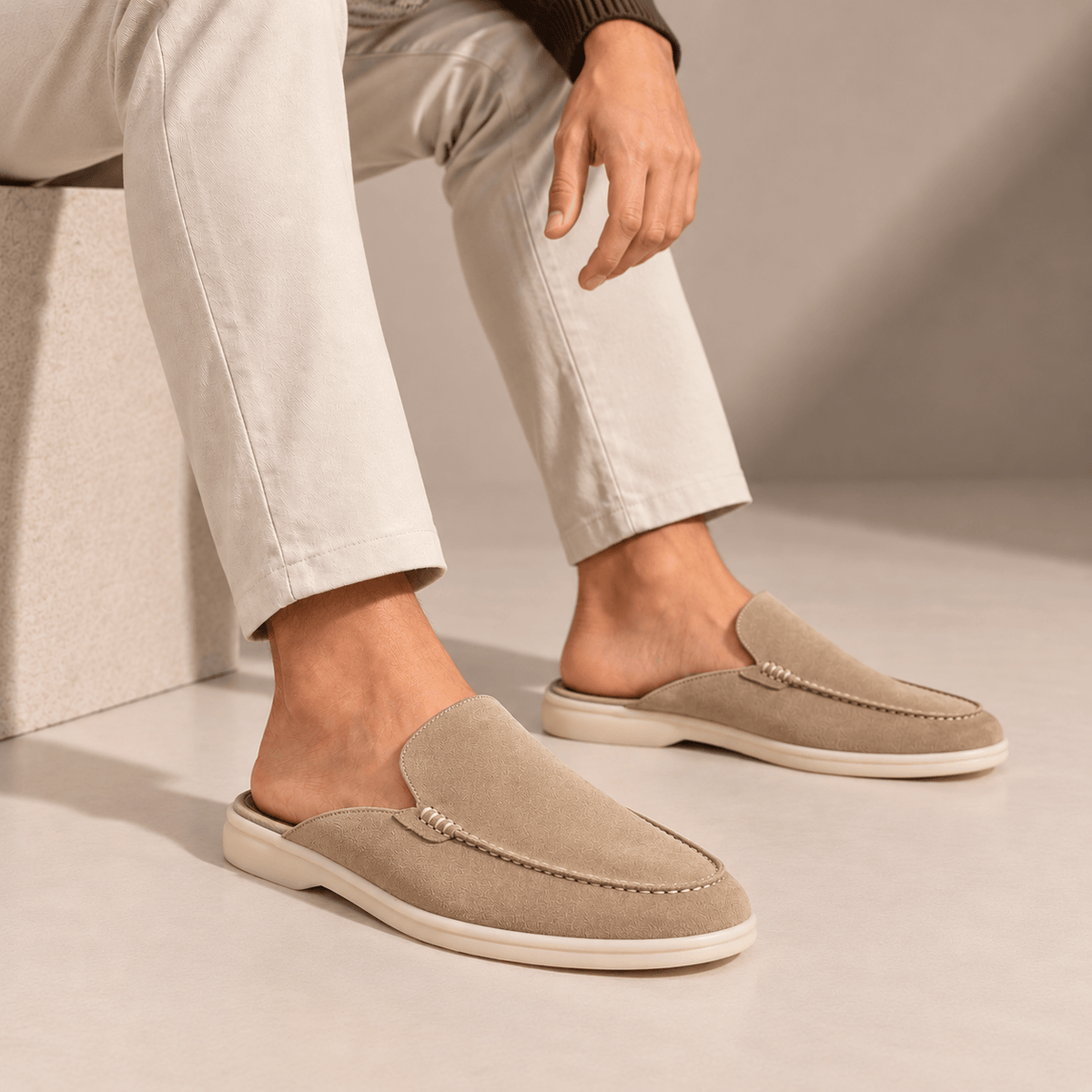 Men's Bellamy Open-Back Loafers