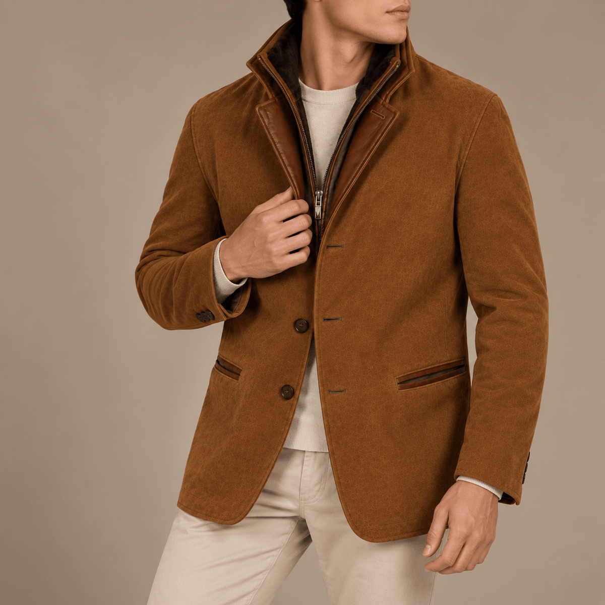 Men's Heritage Suede Look Jacket