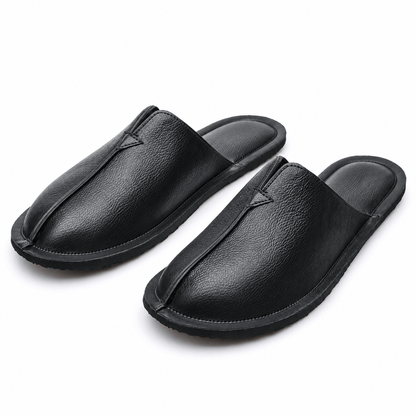 Men's Lucan Leather Closed-Toe Mule Slippers