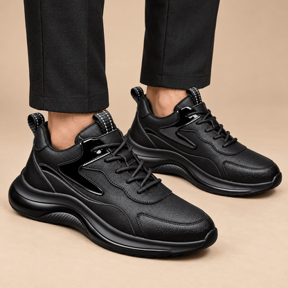Men's Maddox Leather-Look Chunky Lace-Up Trainers