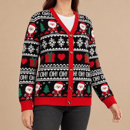 Unisex Merrick Festive Christmas Jumper Cardigan