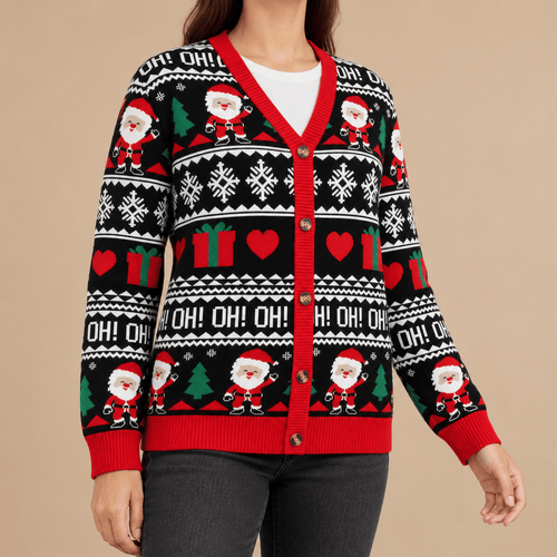 Unisex Merrick Festive Christmas Jumper Cardigan