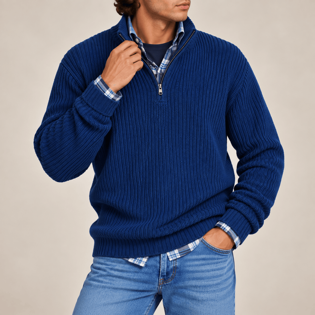 Men's Louis Heritage Half-Zip Sweater