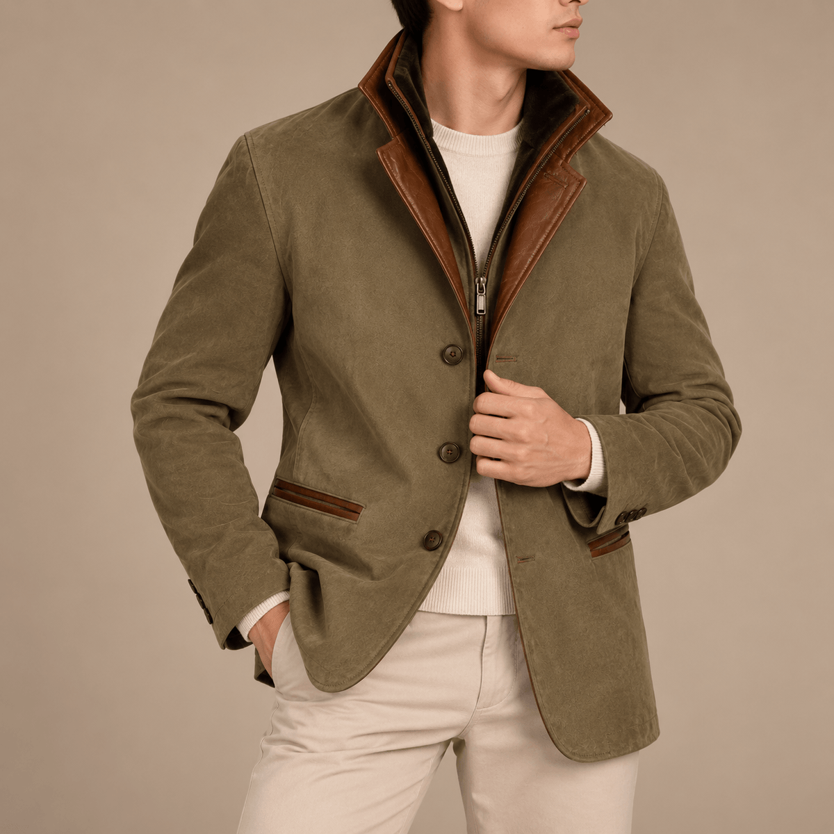 Men's Heritage Suede Look Jacket