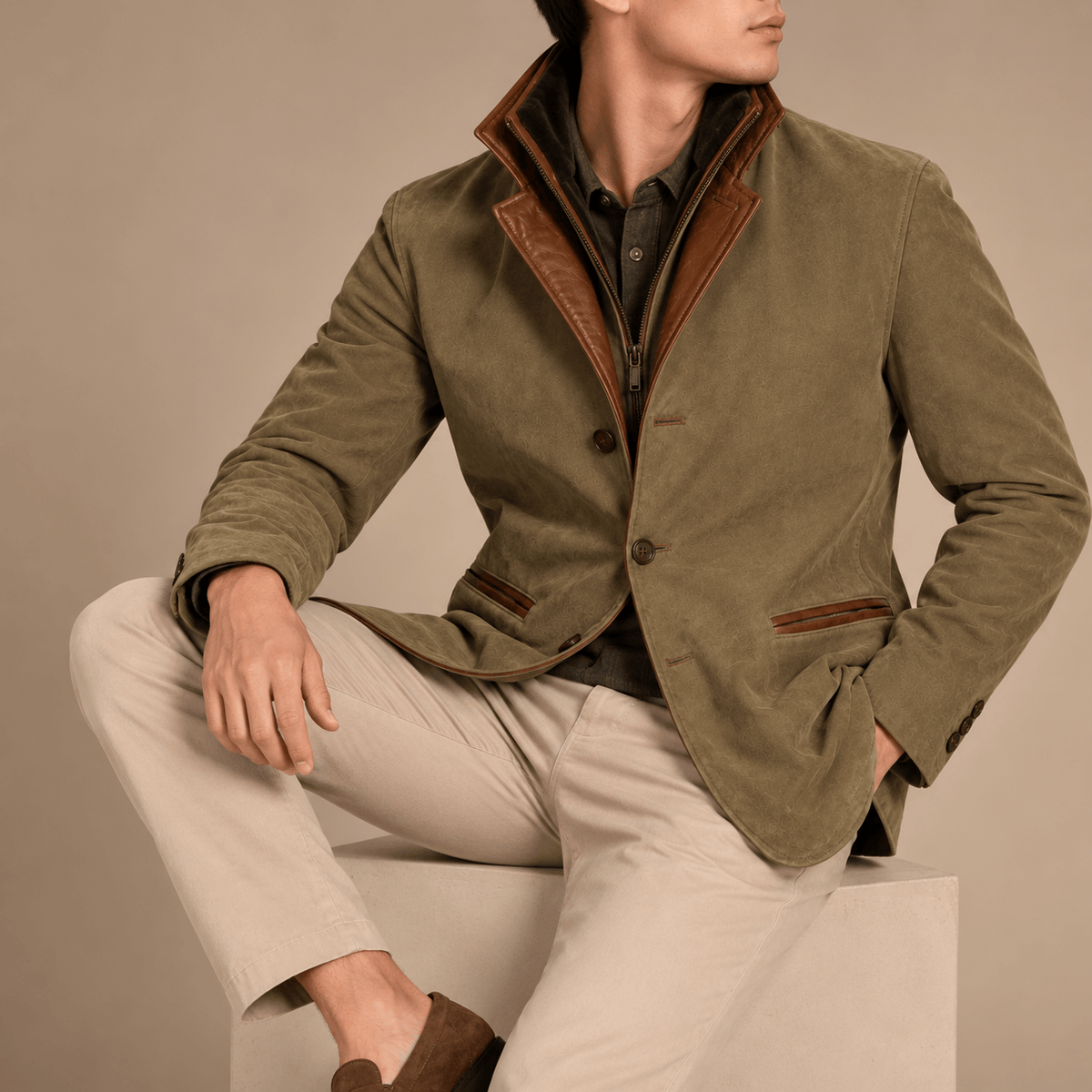 Men's Heritage Suede Look Jacket
