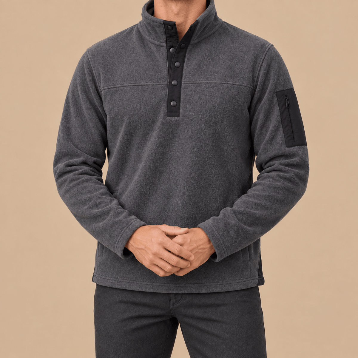 Men's Ronan Outdoor Fleece Snap-Neck Pullover