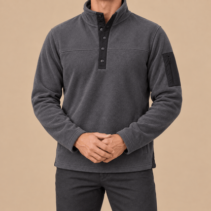 Men's Ronan Outdoor Fleece Snap-Neck Pullover