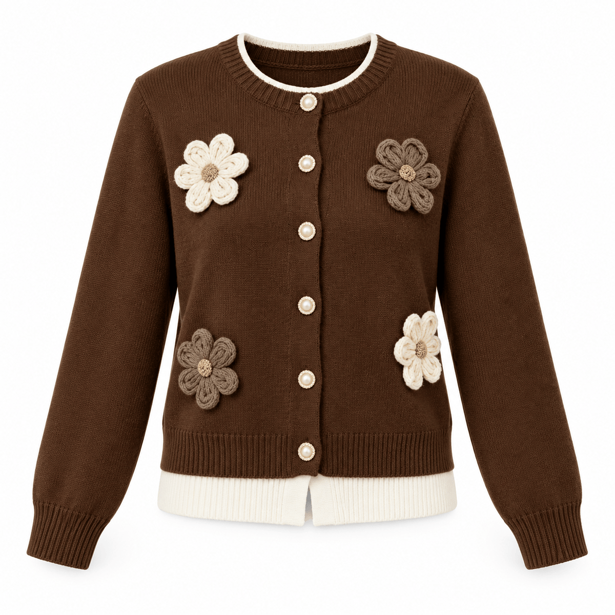 Women's Rosalie 3D Floral Jumper Cardigan