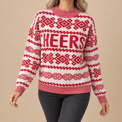 Women's Rosamelle Festive Cheers Christmas Jumper
