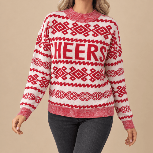 Women's Rosamelle Festive Cheers Christmas Jumper