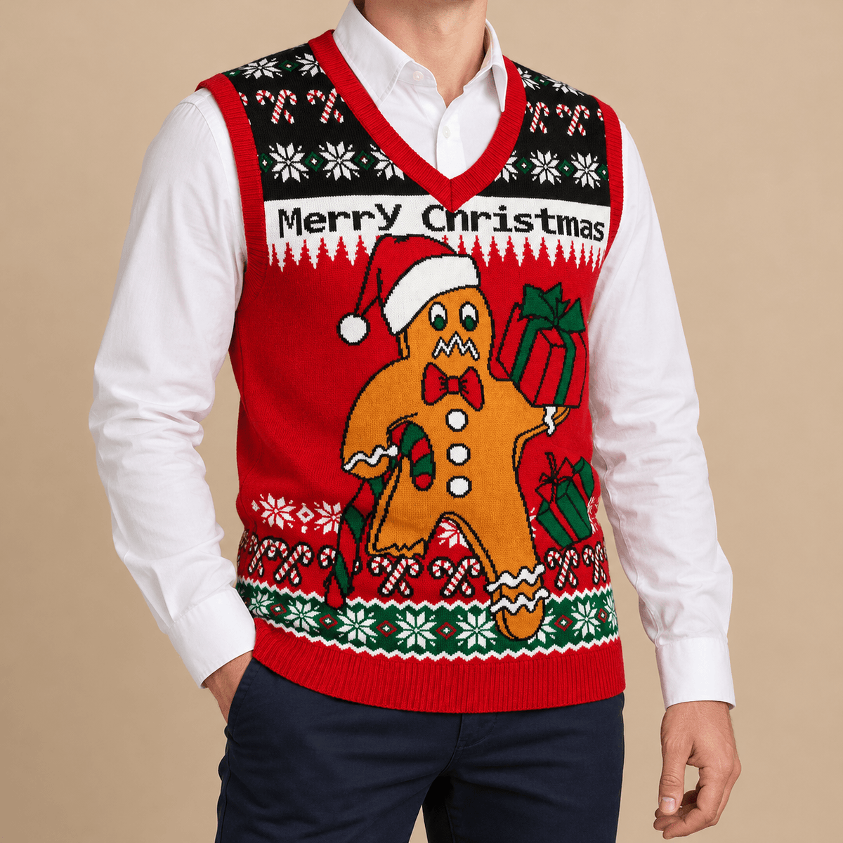 Unisex Rowan Festive Christmas Knit Vest