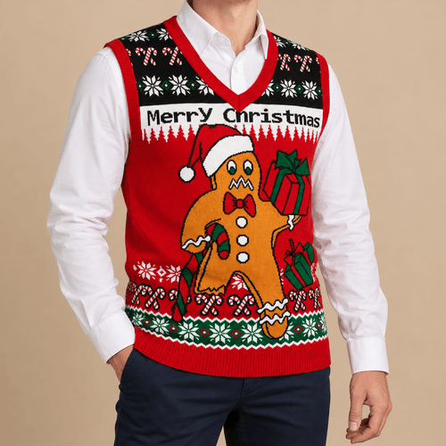 Unisex Rowan Festive Christmas Knit Vest