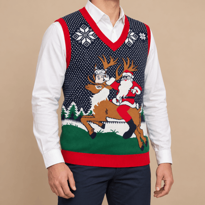 Unisex Rowan Festive Christmas Knit Vest