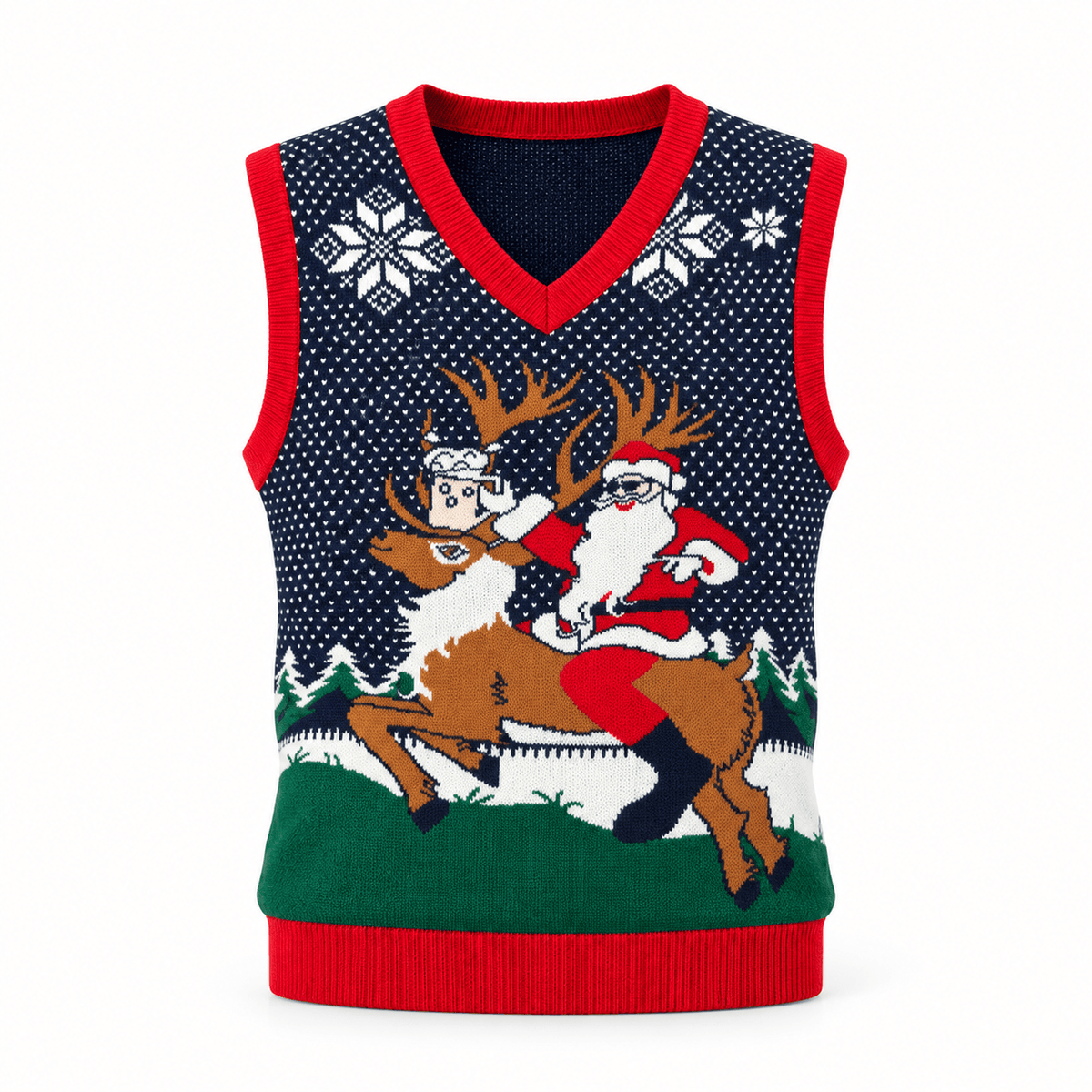 Unisex Rowan Festive Christmas Knit Vest