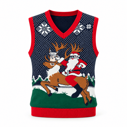 Unisex Rowan Festive Christmas Knit Vest
