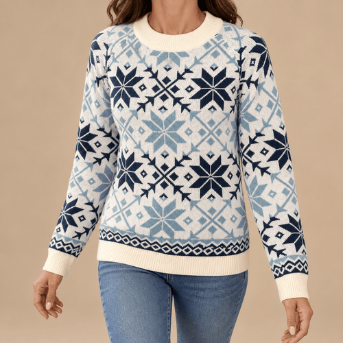 Women's Serenelle Snowflake Christmas Jumper