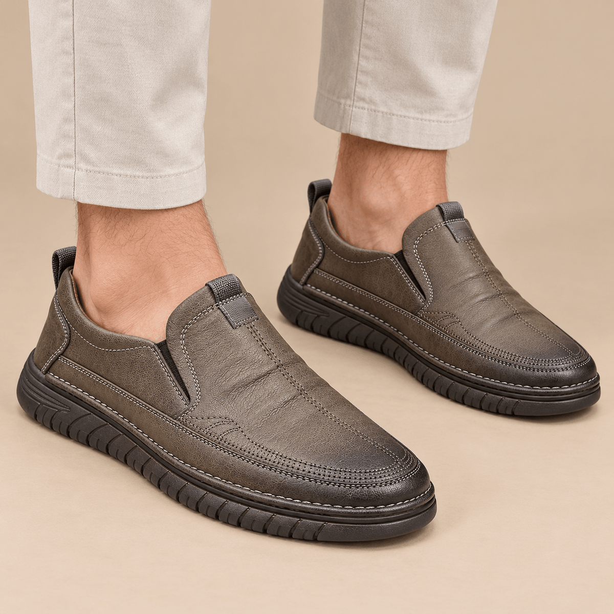 Men's Tavian Soft Leather Slip-On Casual Shoes