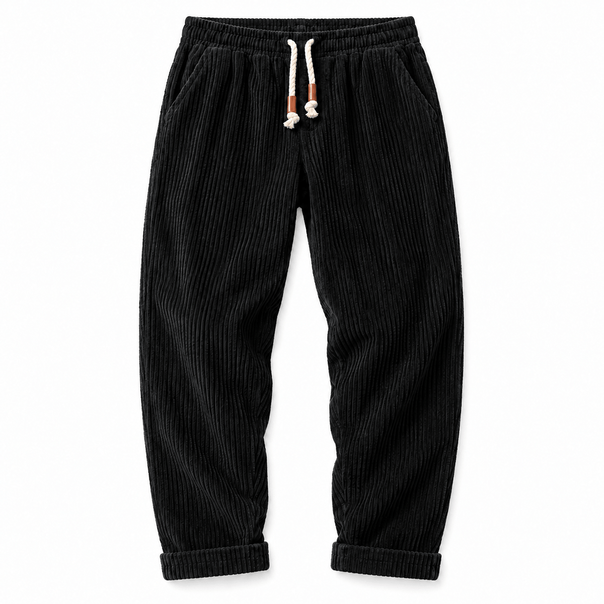 Men's Tavian Textured Drawstring Casual Trousers