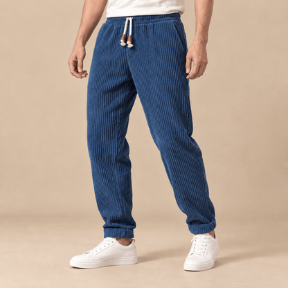 Men's Tavian Textured Drawstring Casual Trousers